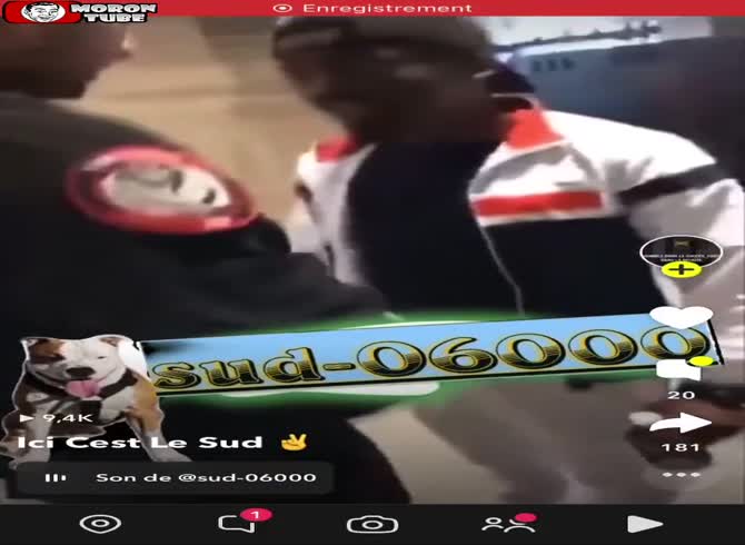 Video :When a young lady verbally abuses a security guard, the guard headbutts her
